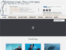 Tablet Screenshot of freediving-philippines.com